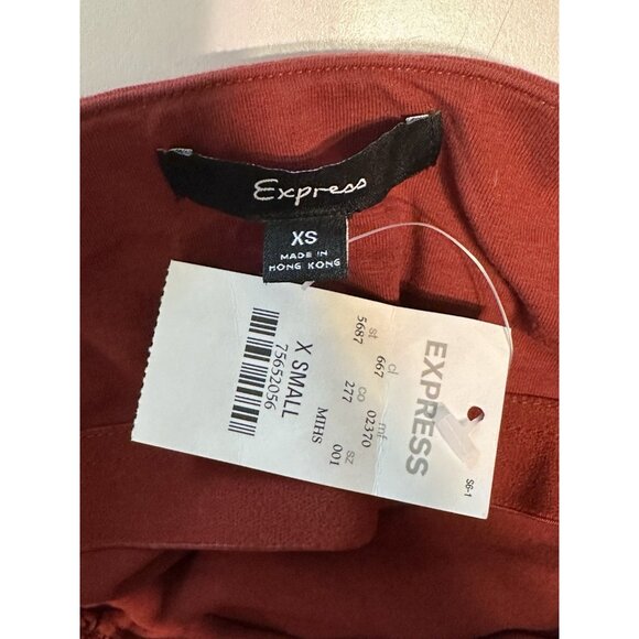 NEW y2k 2000s XS Express lace trim Camisole Tube Top   Red  shelf bra - Picture 3 of 8